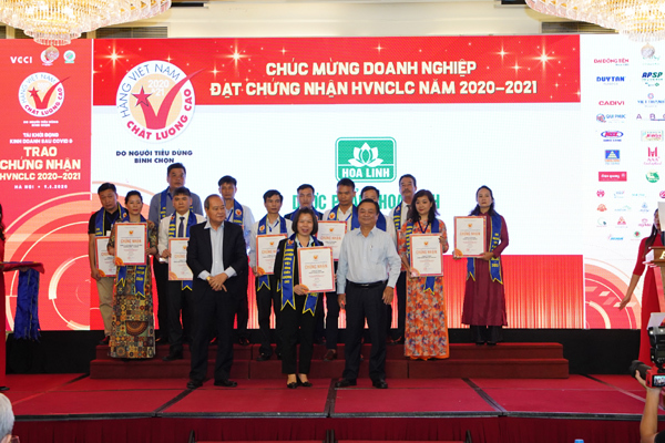 Dược Hoa Linh tiếp tục nhận chứng nhận Hàng Việt Nam chất lượng cao