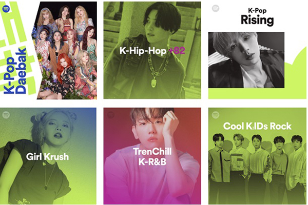 Playlists nhạc Hàn của riêng bạn từ Spotify