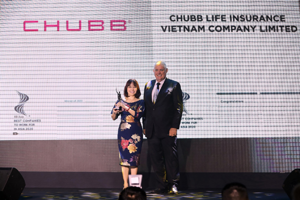 Chubb Life Vietnam honored “Best Companies to Work for in Asia 2020”