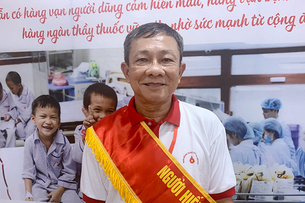 Người đàn ông An Giang 60 lần hiến máu tình nguyện