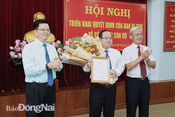 Phó trưởng Ban Tổ chức Trung ương giữ chức Phó bí thư Tỉnh ủy Đồng Nai