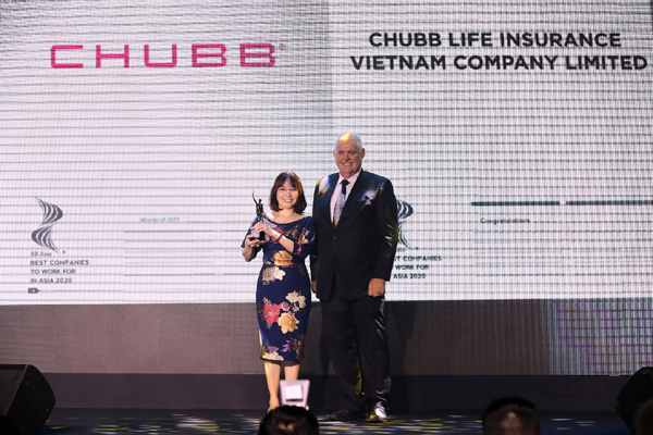 Chubb Life Việt Nam vào danh sách nơi làm việc tốt nhất châu Á