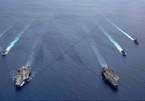Hình ảnh cuộc tập trận của tàu sân bay Mỹ trên Biển Đông
