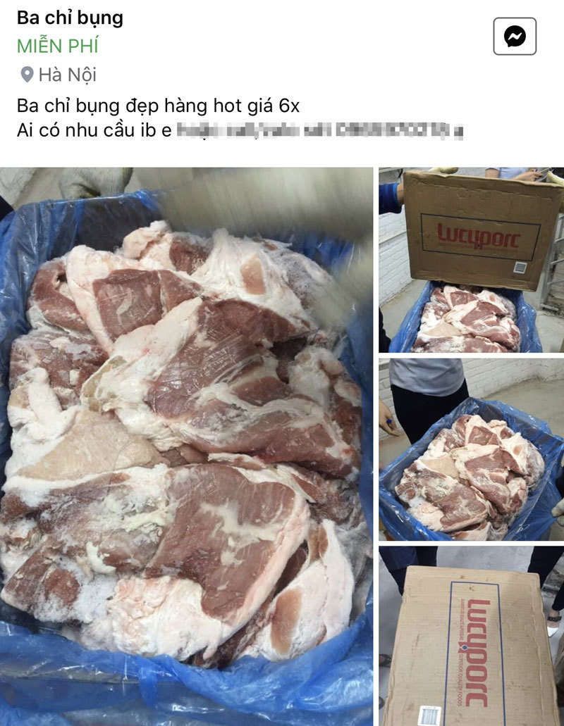 Thịt lợn rẻ giật mình 50 nghìn/kg, chất đầy kho bán cả tấn