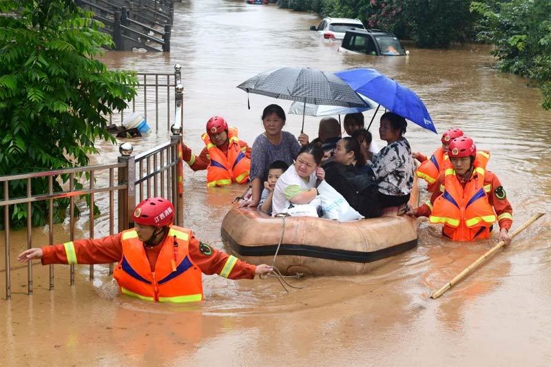 Mưa lụt chuyển tới đông Trung Quốc, tàn phá dọc sông Dương Tử