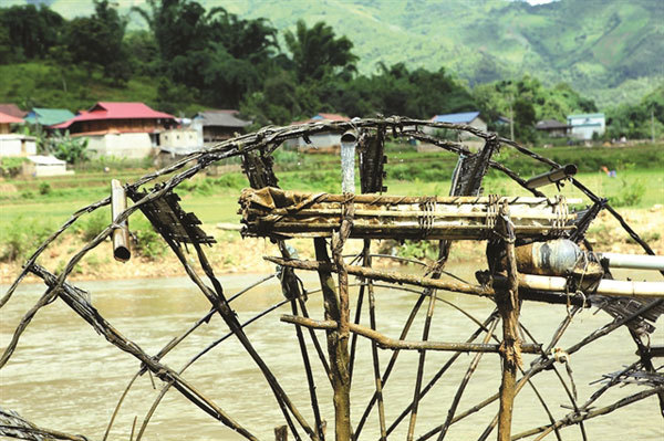 Water wheels the highlights of mountain fields