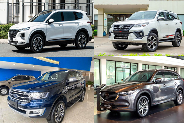 SUV tháng 6: Hyundai Santafe, Toyota Fortuner vẫn giữ phong độ