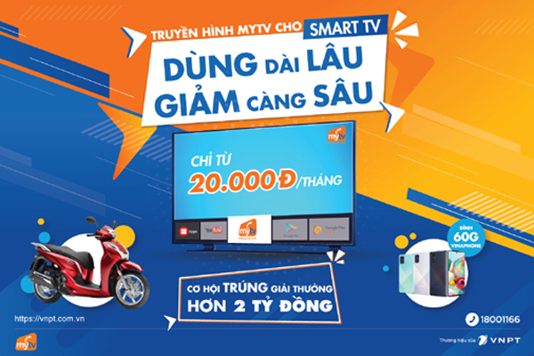 Ứng dụng MyTV giảm giá khủng, chỉ còn từ 20.000 đồng/tháng