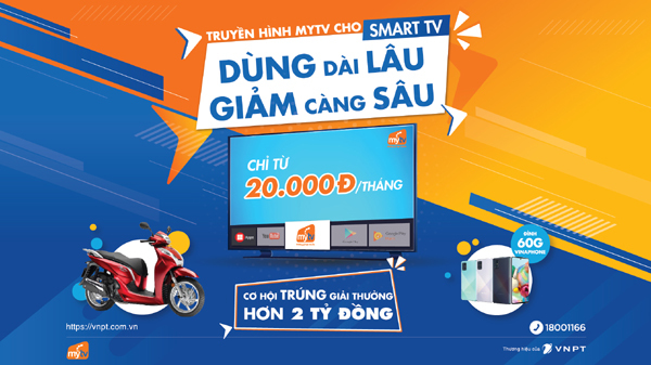 Ứng dụng MyTV giảm giá khủng, chỉ còn từ 20.000 đồng/tháng