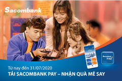 Cơ hội hoàn tiền khi dùng Sacombank Pay