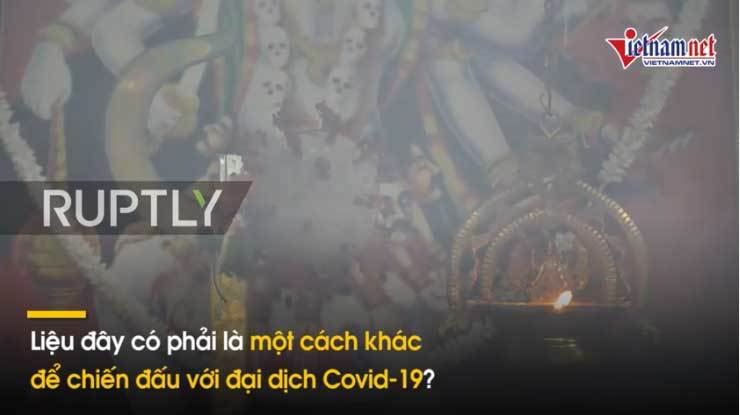 Ấn Độ phong thần' cho virus corona, ngày ngày thờ cúng