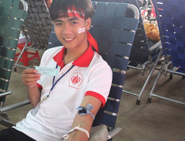 Young man drives blood donation movement in Central Highlands