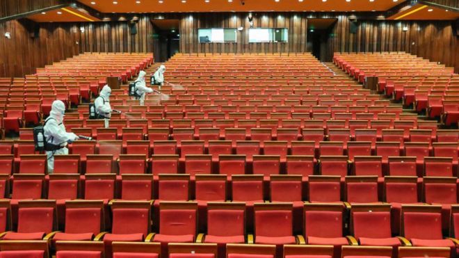 Coronavirus: China's cinemas start to reopen after shutdowns