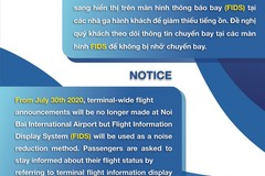 Hanoi airport to stop public announcements to reduce noise