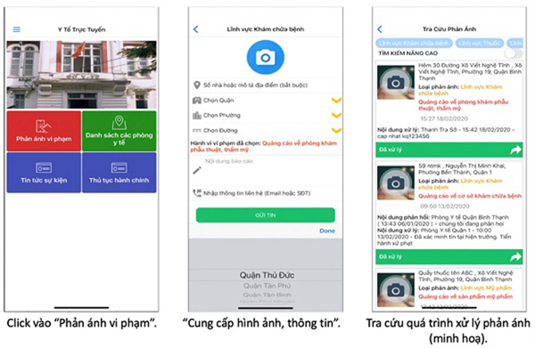TP.HCM: 4 tháng, 101 phản ánh của dân qua ứng dụng Y tế trực tuyến