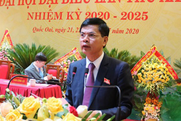 Ông Nguyễn Văn Thọ tái đắc cử Bí thư Huyện ủy Quốc Oai