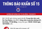 Thông báo khẩn tìm người đến tiệc cưới ở Đà Nẵng