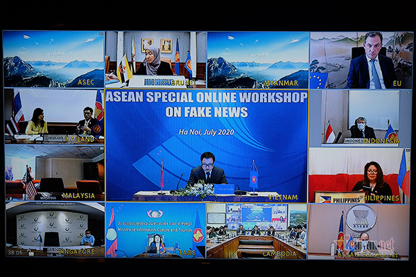 ASEAN: Hội nghị trực tuyến bàn về giảm thiểu tin tức giả mạo