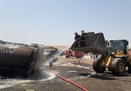 Video nhiều xe tải chở dầu tại Iran bốc cháy