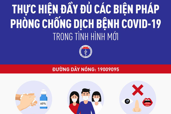 Bộ Y tế khuyến cáo 9 biện pháp mới nhất phòng Covid-19