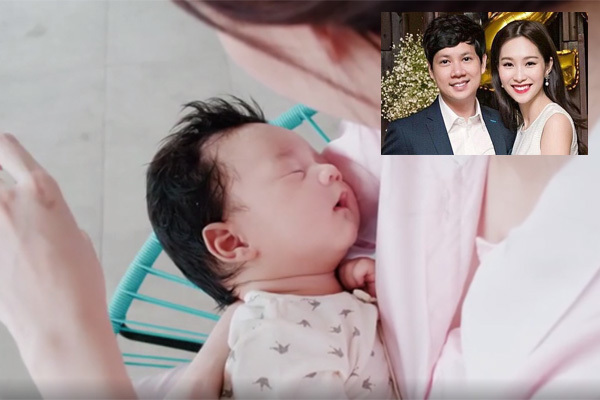Clip hạnh phúc Đặng Thu Thảo bên con trai 2 tháng tuổi