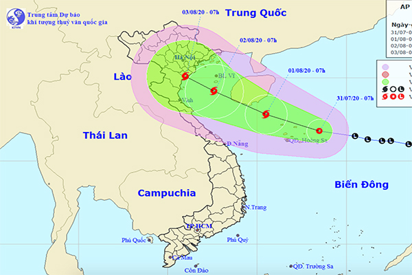 Áp thấp nhiệt đới khả năng thành bão, hướng vào Bắc Bộ và Bắc Trung Bộ