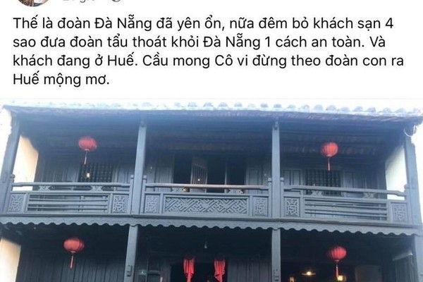 Phạt hướng dẫn viên khoe đưa đoàn tẩu thoát khỏi Đà Nẵng 10 triệu đồng