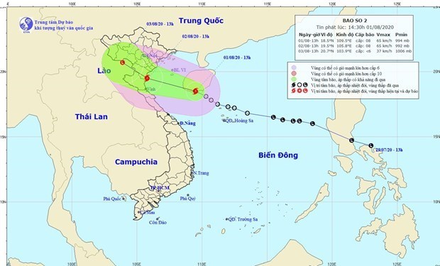 Storm Sinlaku enters East Sea, downpours occur in northern, central regions