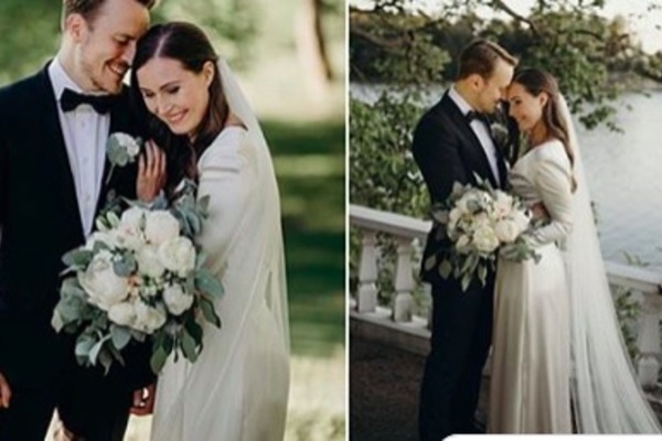 Thủ tướng Phần Lan yêu kiều trong bộ váy cưới