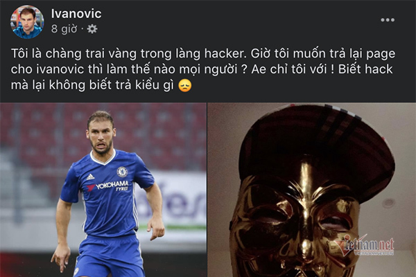 Hacker Việt chưa buông tha tài khoản cựu cầu thủ Chelsea