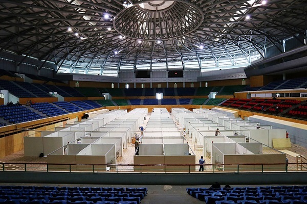 Hình ảnh bệnh viện dã chiến 700 giường ở Đà Nẵng trước giờ hoàn thiện