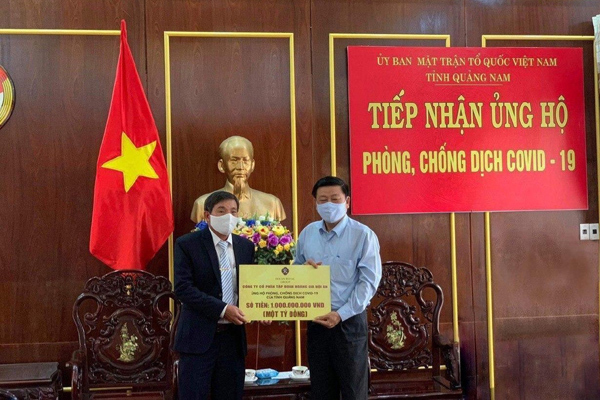Tập đoàn Hoàng Gia Hội An ủng hộ Quảng Nam 1 tỷ đồng