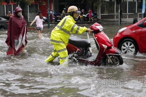 Miền Bắc mưa to, nguy cơ ngập úng nhiều nơi