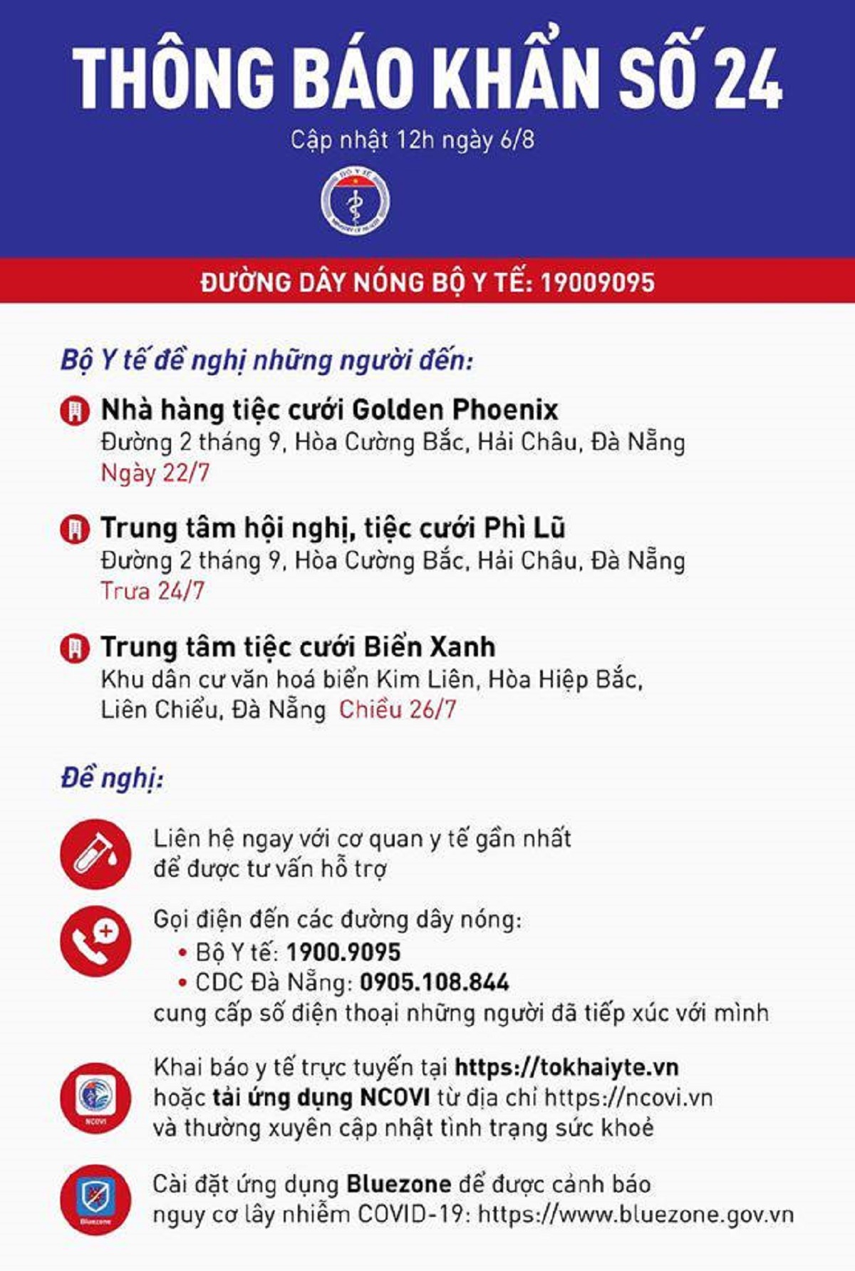 Thông báo khẩn tìm người tới trung tâm cưới hỏi, hội nghị tại Đà Nẵng.