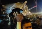 Máy bay Ấn Độ chở 191 khách rơi xuống vực, vỡ làm đôi