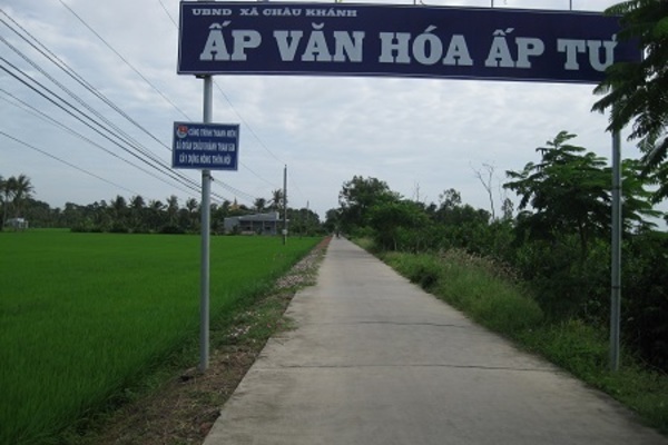 Long Phú đạt chuẩn nông thôn mới