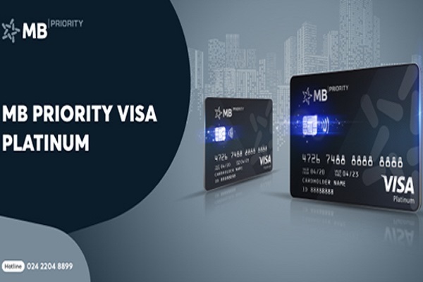 Thẻ tín dụng quốc tế MB Priority Visa Platinum: Với thẻ tín dụng quốc tế MB Priority Visa Platinum của MB Bank, bạn có thể tận hưởng nhiều ưu đãi hấp dẫn như tích điểm đổi quà, giảm giá tại hàng ngàn cửa hàng, thẻ ưu đãi đặc biệt và nhiều hơn nữa. Xem hình ảnh liên quan đến thẻ tín dụng này để biết thêm chi tiết.