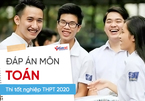 Đáp án tham khảo đề thi môn Toán thi tốt nghiệp THPT 2020