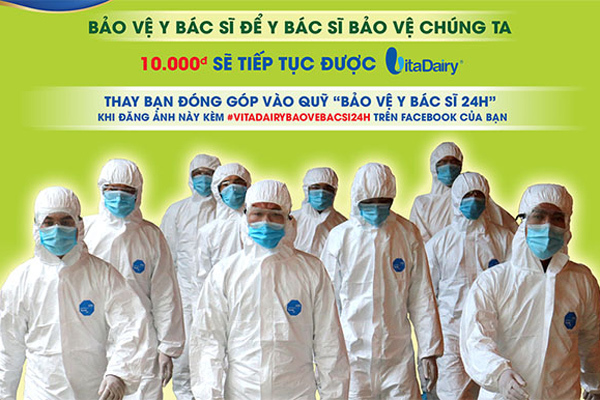 Bảo vệ y bác sĩ 24h: VitaDairy góp 5 tỷ đồng chống dịch Covid-19