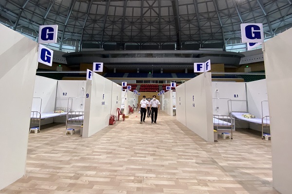 Bệnh viện dã chiến Tiên Sơn điều trị ca Covid-19 từ ngày 14/8