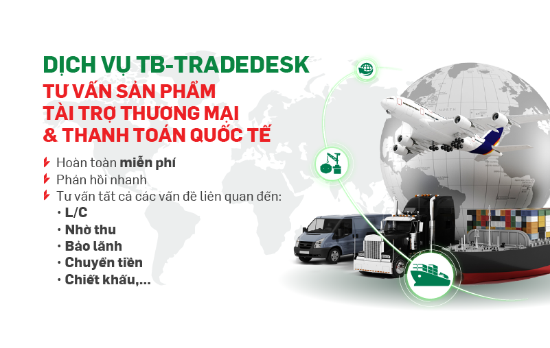 VPBank lập quầy tư vấn online thanh toán quốc tế, tài trợ thương mại