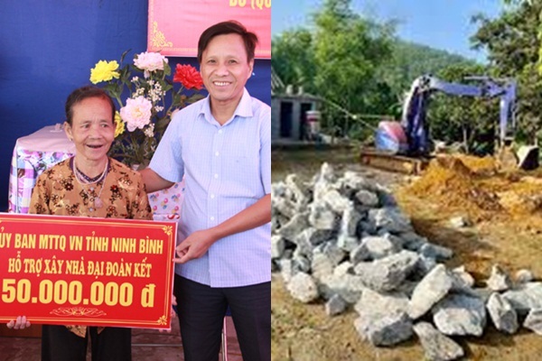 Mặt trận ở Ninh Bình hỗ trợ xây nhà Đại đoàn kết cho hộ nghèo