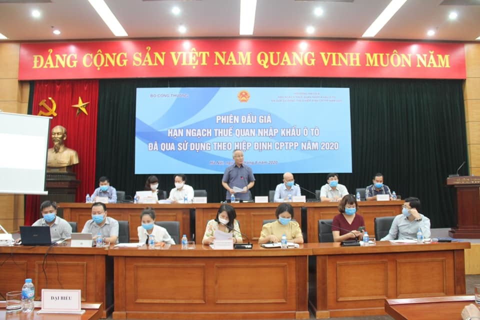 Lần đầu tiên Việt Nam đấu giá ô tô cũ theo tiêu chuẩn CPTPP
