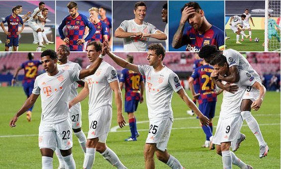 Bayern nhấn chìm Barca bằng tỷ số không tưởng 8-2