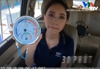 MC Xuân Anh dẫn bản tin thời tiết trong ô tô đóng kín nhiệt độ 57 độ C