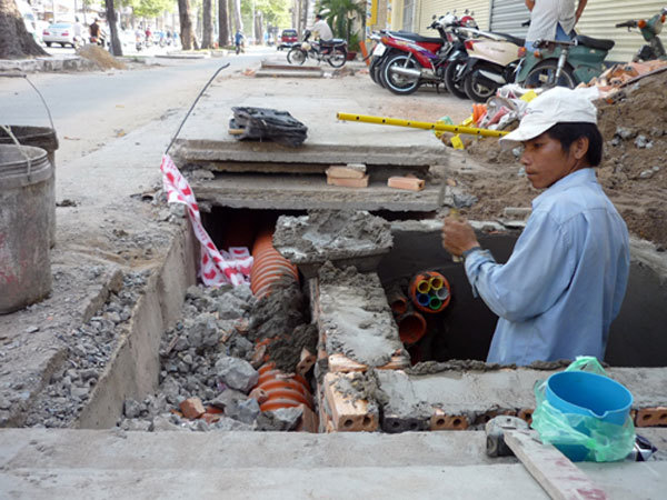 HCM City’s power lines go underground