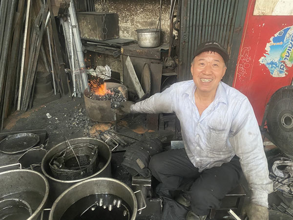 Steel takes shape as the furnace roars