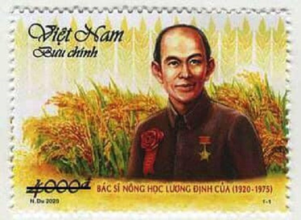 Phát hành tem kỷ niệm 100 năm sinh Bác sĩ nông học Lương Định Của