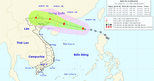 Northern localities told to prepare for typhoon Higos