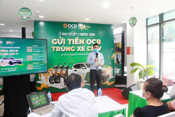 Thêm 24 khách hàng OCB may mắn nhận thưởng